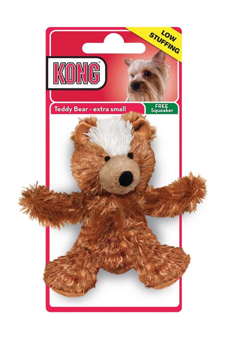 KONG Unstuffed Dog Toy Teddy Bear with Squeaker XS - Image 6