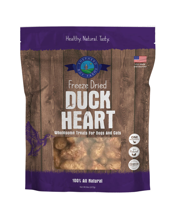 Shepherd Boy Farms Freeze-Dried Duck Hearts 8oz - Image 4