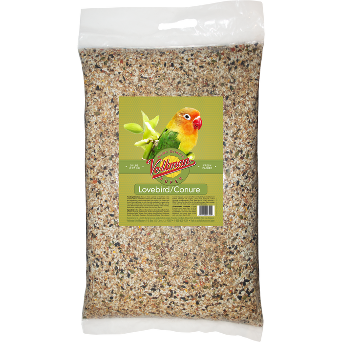 Volkman Seed Company Avian Science Super Lovebird & Conure Bird Treat 20 lb