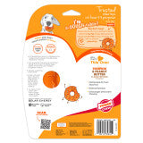 Nylabone Power Chew Donut Dog Chew Toy 70th Birthday Orange Pumpkin & Peanut Butter Large (1 Count)