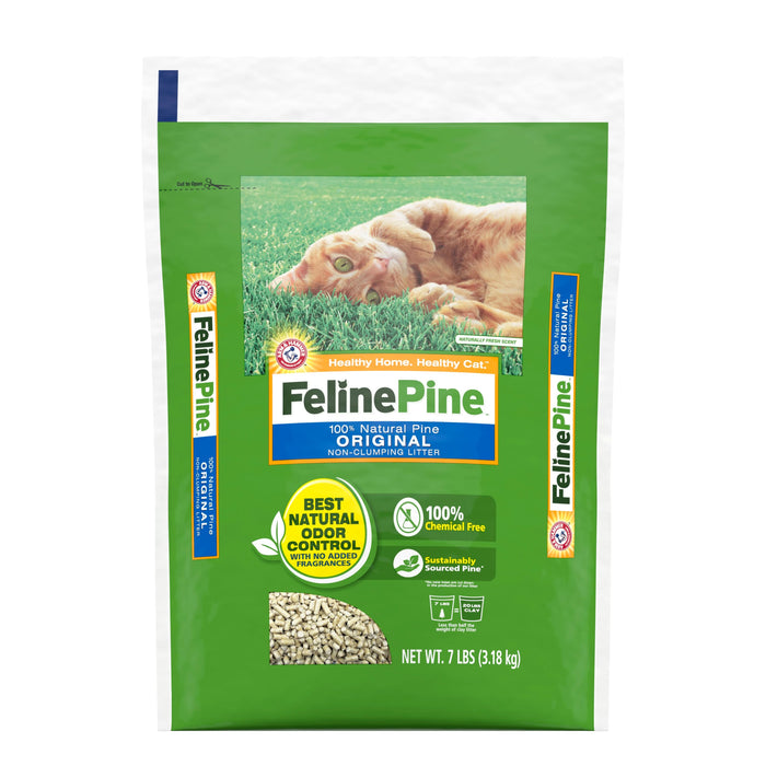 Feline Pine Original Non-Clumping Cat Litter 7 lb
