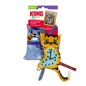 KONG Artz Catnip Cat Toy Salvador Paw-Li & Whiskers van Gogh 2pk - Image 2