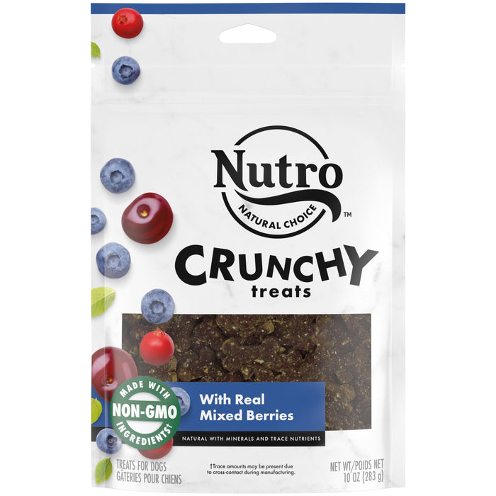 Nutro Products Crunchy Dog Treats Mixed Berry 10 oz