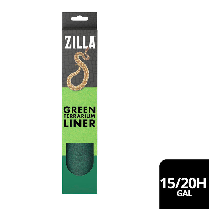 Zilla Reptile Terrarium Liner Green 15/20H/30X Gallon