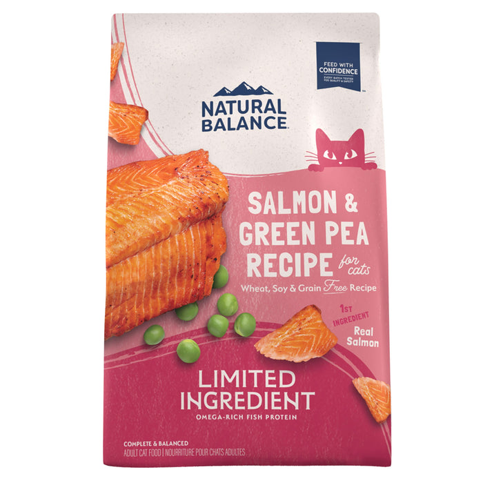 Natural Balance Pet Foods Limited Ingredient Grain Free Dry Cat Food Green Pea & Salmon 4lb