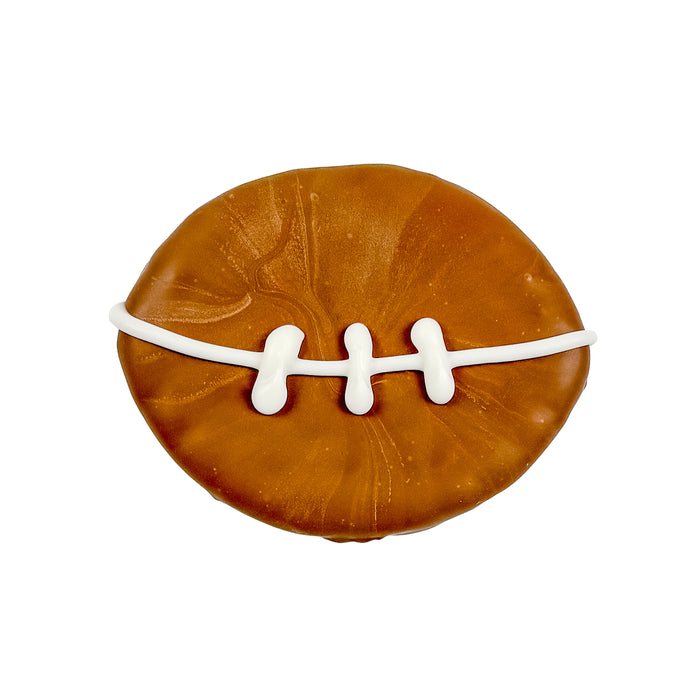 Bosco and Roxy's Football Dog Cookie Brown 3in - Image 2