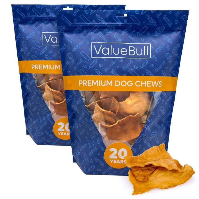 Value Pet Supplies ValueBull USA Collagen Chips Dog Chews, Natural Long-Lasting Chicken Infused Dog Treats, 100 Count
