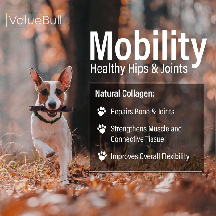 Value Pet Supplies ValueBull USA Collagen Dog Chews, Fun Shapes Variety Mix, Natural Long-Lasting Dog Treats - 2 lbs