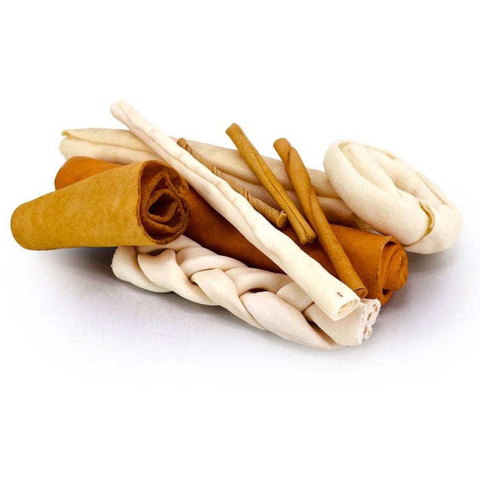 Value Pet Supplies ValueBull USA Rawhide, Varied Mix of Fun Shapes for Dogs - 1 lb