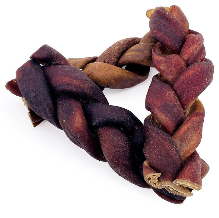 Value Pet Supplies ValueBull USA Collagen Braid Beef Large Dog Chews, Jumbo 6 Inch 10 Count