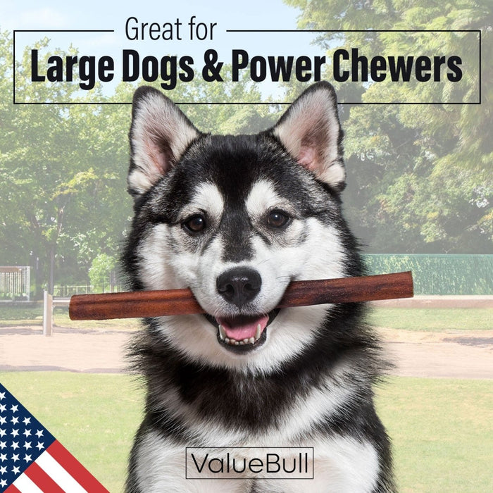 Value Pet Supplies ValueBull USA Collagen Sticks for Dogs, 12 Inch Jumbo Chews, Natural Long-Lasting Dog Treats, 10 Count