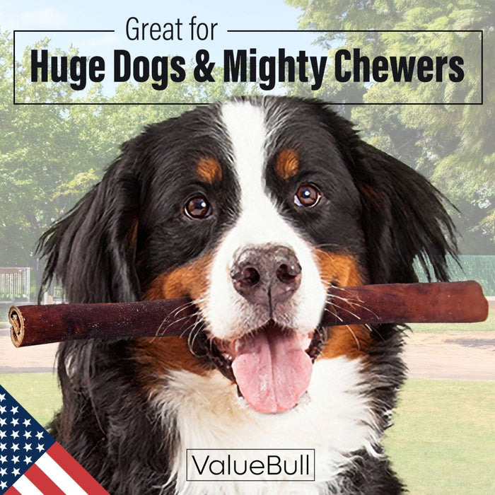 Value Pet Supplies ValueBull USA Collagen Sticks for Dogs, 12 Inch Super Jumbo Chews, Natural Long-Lasting Dog Treats, 10 Count