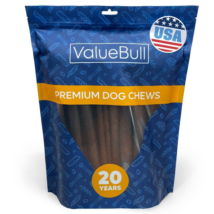 Value Pet Supplies ValueBull USA Collagen Sticks for Dogs, 12 Inch Super Jumbo Chews, Natural Long-Lasting Dog Treats, 25 Count