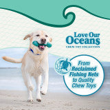 Nylabone Power Chew Love Our Oceans Infinity Braid Bone Dog Chew Toy Bully Stick Small (1 Count)
