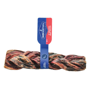 Barkworthies Braided Beef Gullet 6 Inches, 24 Count - Image 2