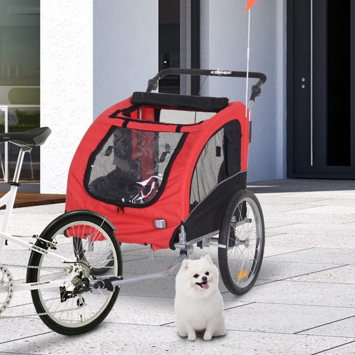 Furr Baby Gifts Pet Dog Bicycle Trailer Jogger with Suspension