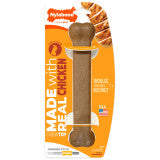 Nylabone Strong Chew Original Bone Dog Chew Toy Made with Real Chicken Large (1 Count)