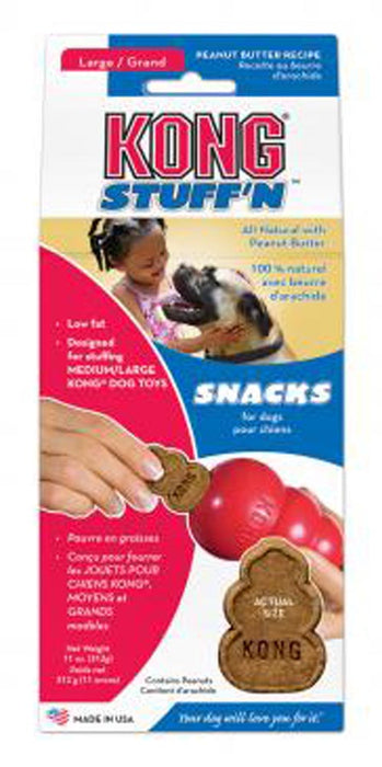 KONG Stuff'N Snacks Dog Treats Peanut Butter LG 12oz - Image 2