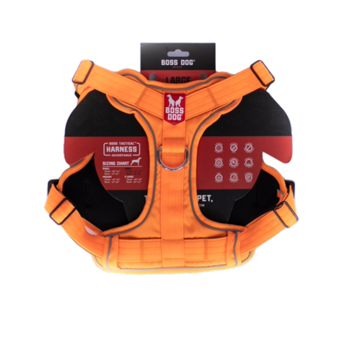 Boss Dog Tactical Dog Harness Hunter Orange LG