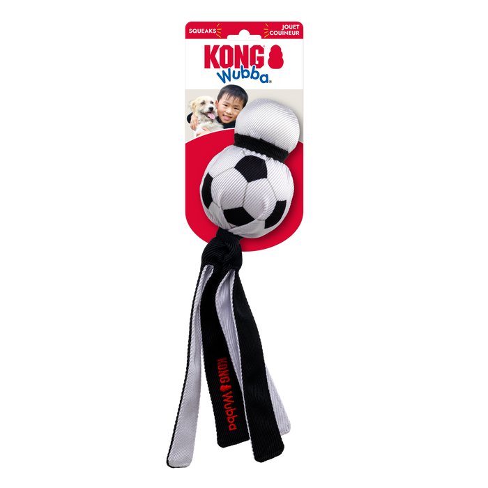KONG Wubba Sport Dog Toy Soccer LG - Image 2