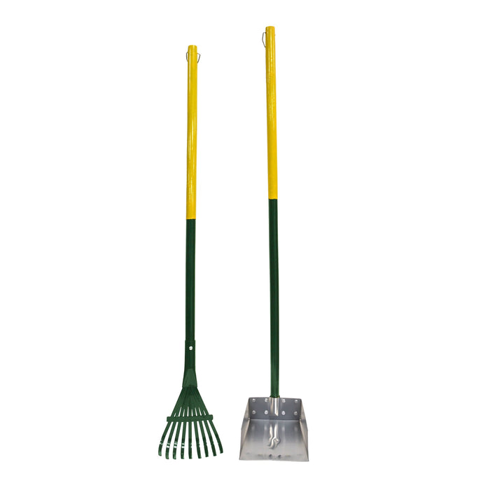 Four Paws Dog Rake & Scooper Set for Pet Waste Pick-up