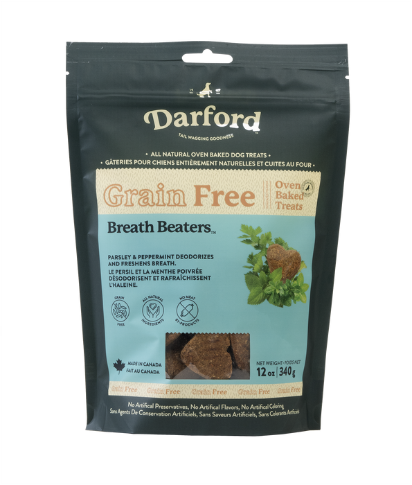 Darford Grain Free Dog Biscuits Breath Beaters Regular 12 oz