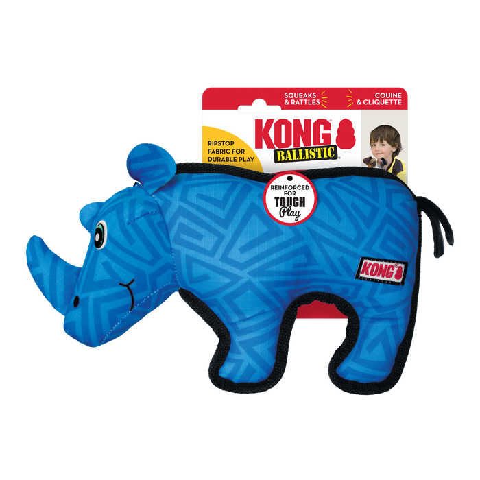 KONG Ballistic Dog Toy Rhino MD/LG - Image 2