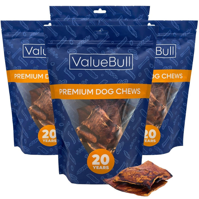 Value Pet Supplies ValueBull USA Rawhide Chips, Natural Beef Flavor, 4 Pound