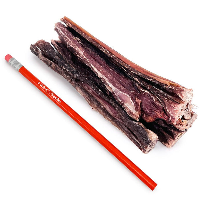 Value Pet Supplies ValueBull Beef Jerky Gullet Sticks, Premium Dog Chews, 5-6 Inch, 25 Count