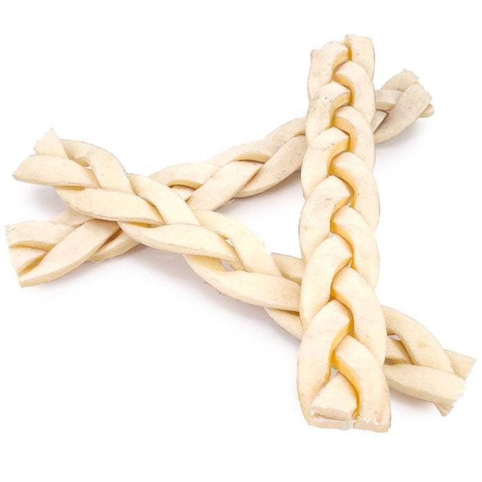 Value Pet Supplies ValueBull Beef Cheek Braids, Long Lasting Dog Chews, 5-6 Inch, 25 Count