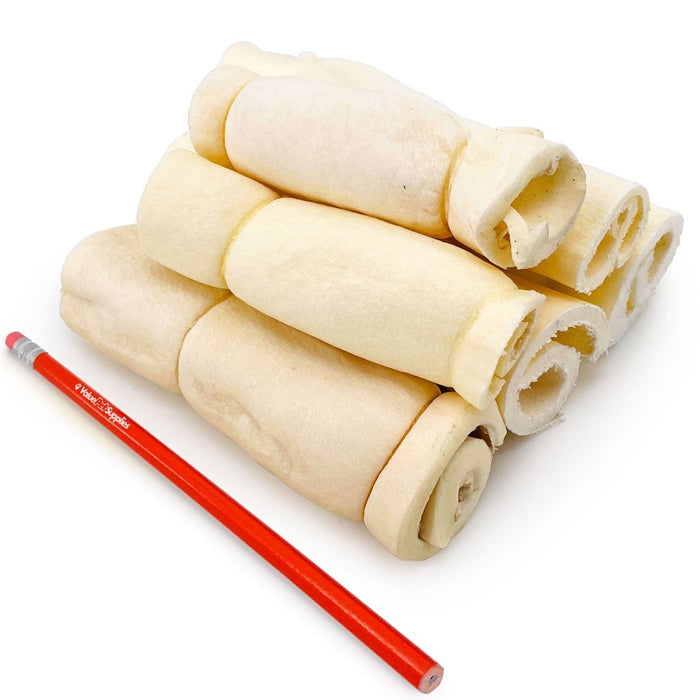 Value Pet Supplies ValueBull Beef Cheek Rolls, Dog Chews, Varied Shapes, 6 Inch - 1 lb