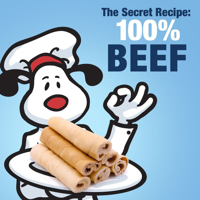 Value Pet Supplies ValueBull Beef Cheek Rolls, Dog Chews, Varied Shapes, 6 Inch - 2 lbs