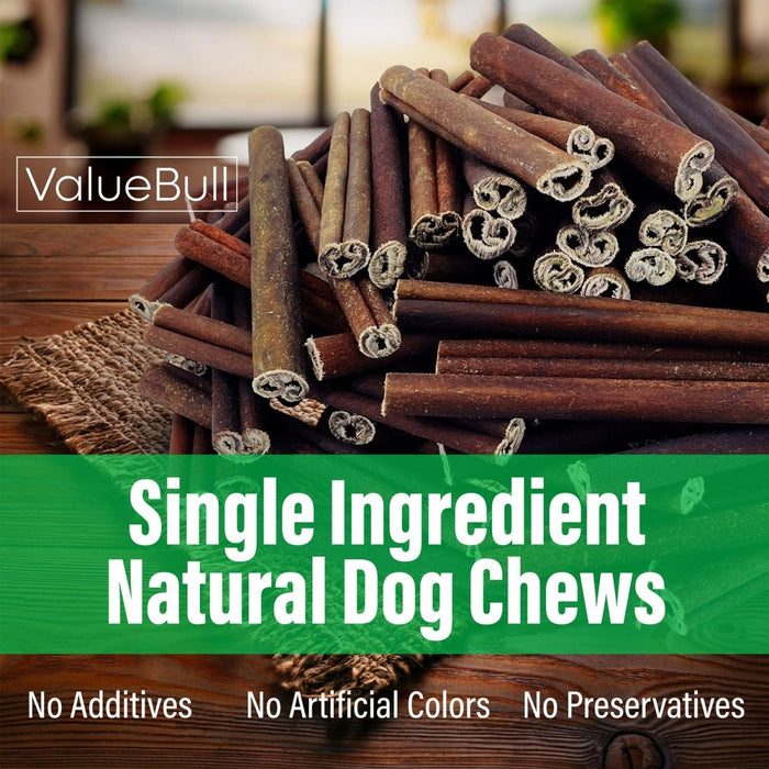 Value Pet Supplies ValueBull Collagen Sticks for Dogs, 6 Inch Medium Chews, Natural Long-Lasting Dog Treats, 50 Count