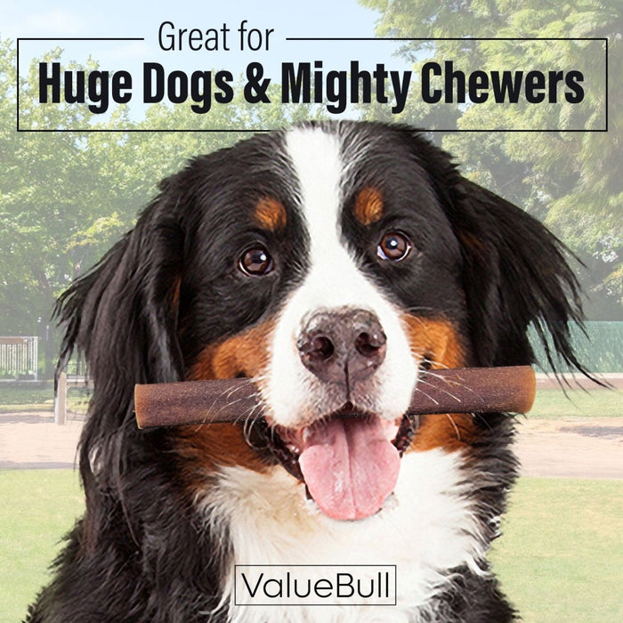 Value Pet Supplies ValueBull Collagen Sticks for Dogs, 6 Inch Super Jumbo Chews, Natural Long-Lasting Dog Treats, 25 Count