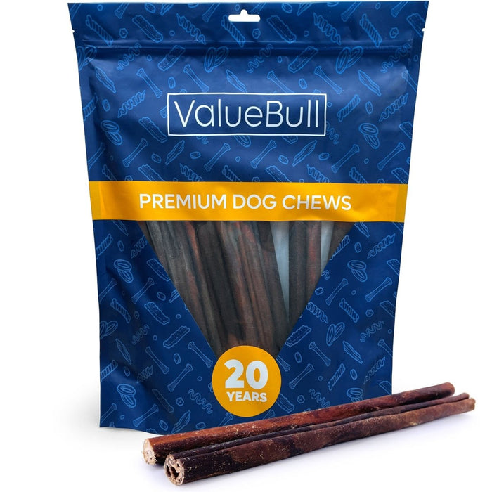 Value Pet Supplies ValueBull Collagen Sticks for Dogs, 12 Inch Thick Chews, Natural Long-Lasting Dog Treats, 10 Count