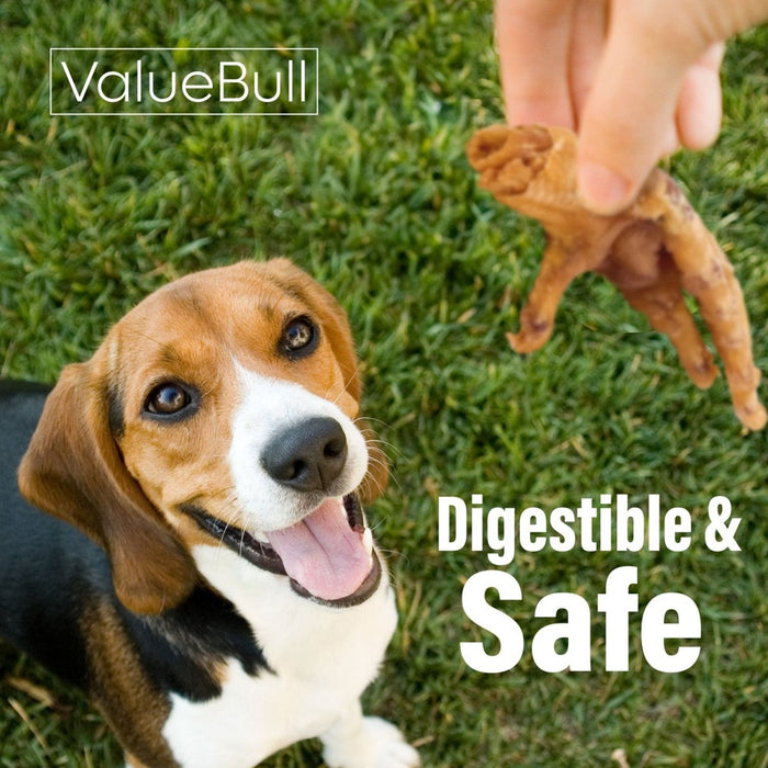 Value Pet Supplies ValueBull Chicken Feet for Dogs, 25 Count