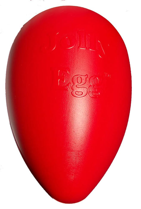 Jolly Pet Egg Hard Plastic Dog Toy Red LG 12in