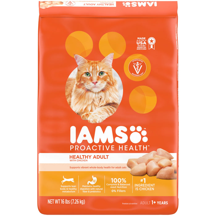 IAMS Proactive Health Adult Dry Cat Food Chicken 16lb