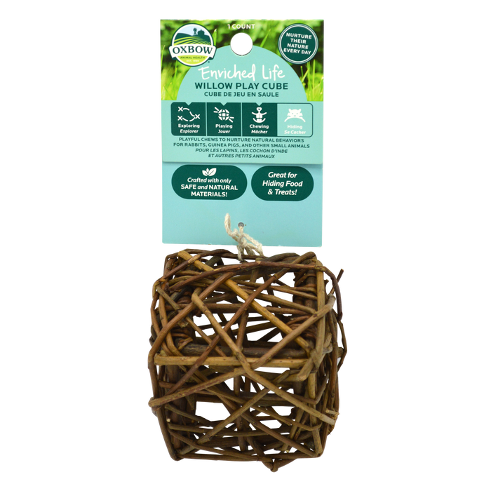 Oxbow Animal Health Enriched Life Willow Play Cube Small Animal Chew One Size