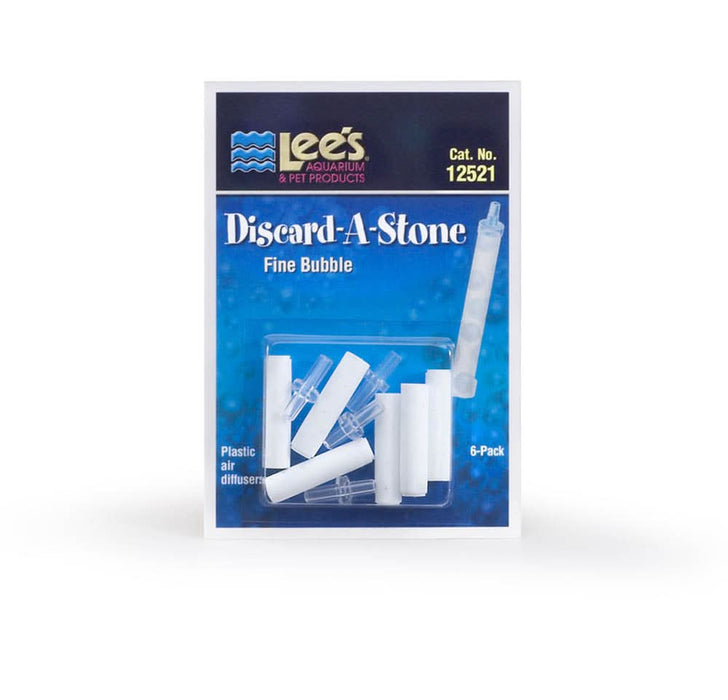 Lee's Aquarium & Pet Products Discard-A-Stone White Fine 6 Piece