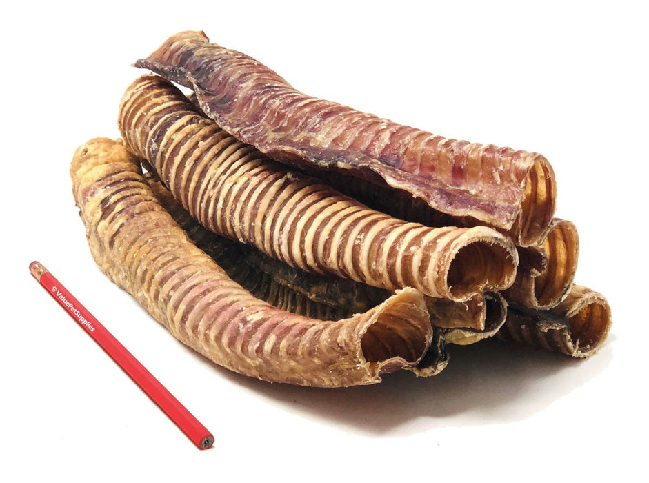Value Pet Supplies ValueBull Beef Trachea Dog Treats 10-12 Inch, 10 Count
