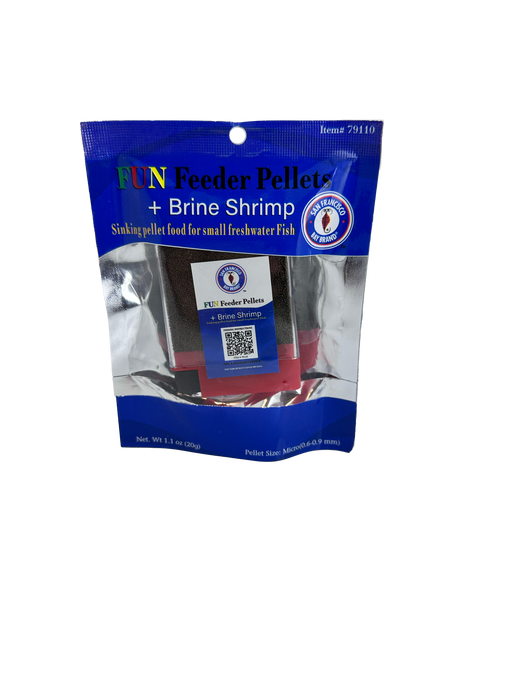San Francisco Bay Brand Feeder Pellet Plus Brine Shrimp Mini Pellets 1.1oz