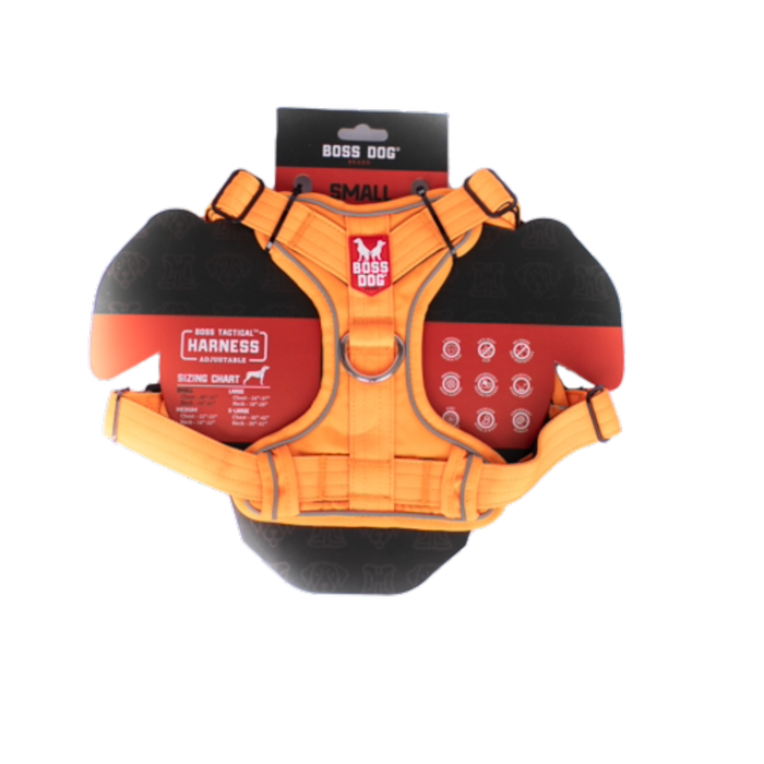 Boss Dog Tactical Dog Harness Hunter Orange SM