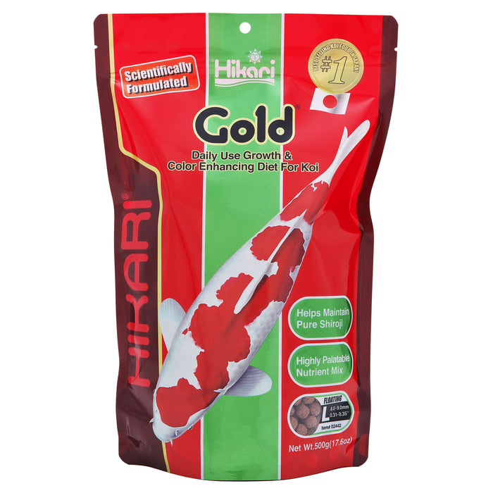 Hikari USA Gold Color Enhancing Pellet Fish Food for Koi and Pond Fishes 17.6oz LG - Image 2