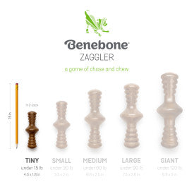Benebone Stick & Zaggler Dog Chew Toy Maple & Bacon XS 2pk