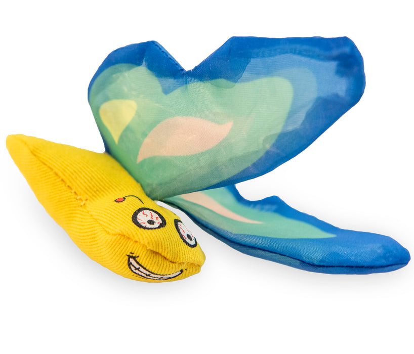 Yeowww! Butterfly Catnip Cat Toy Blue One Size
