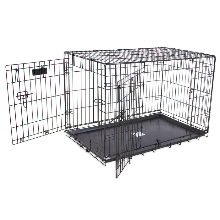 Petmate 2 Door Training Retreat Dog Kennel Black 30 in