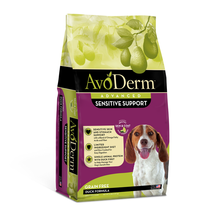 AvoDerm Natural Advanced Sensitive Support Duck Formula Dry Dog Food 4 lb