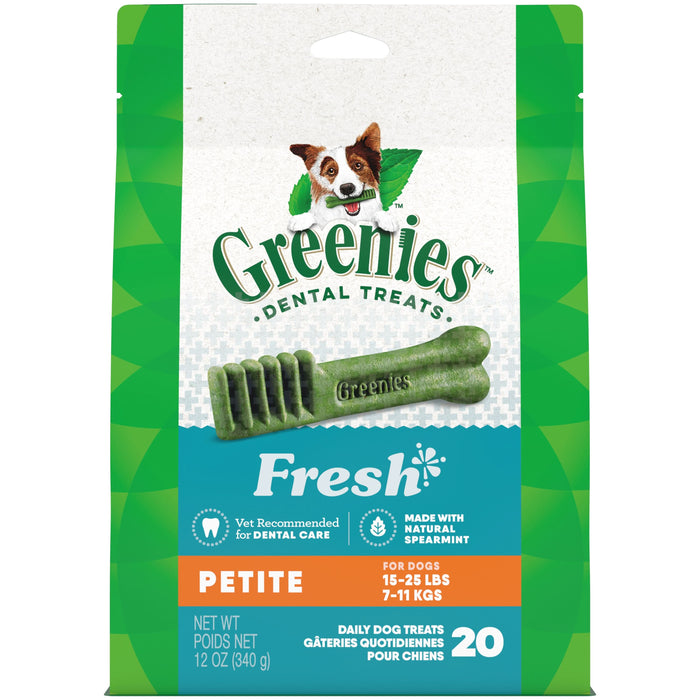 Greenies Dog Dental Treats Petite Fresh 12oz 20ct