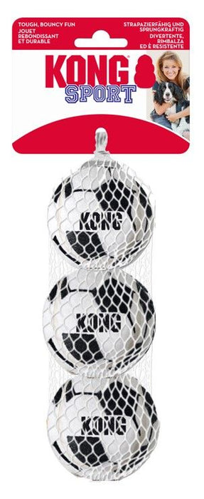 KONG Sport Soccer Balls Dog Toy MD 3 pk - Image 2